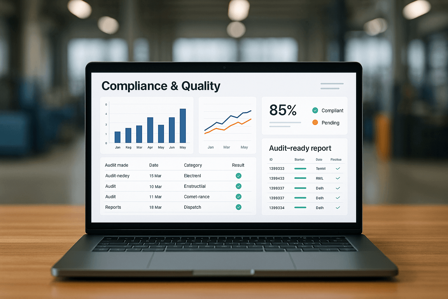 BIS & Compliance Dashboard on Top of Google Sheets