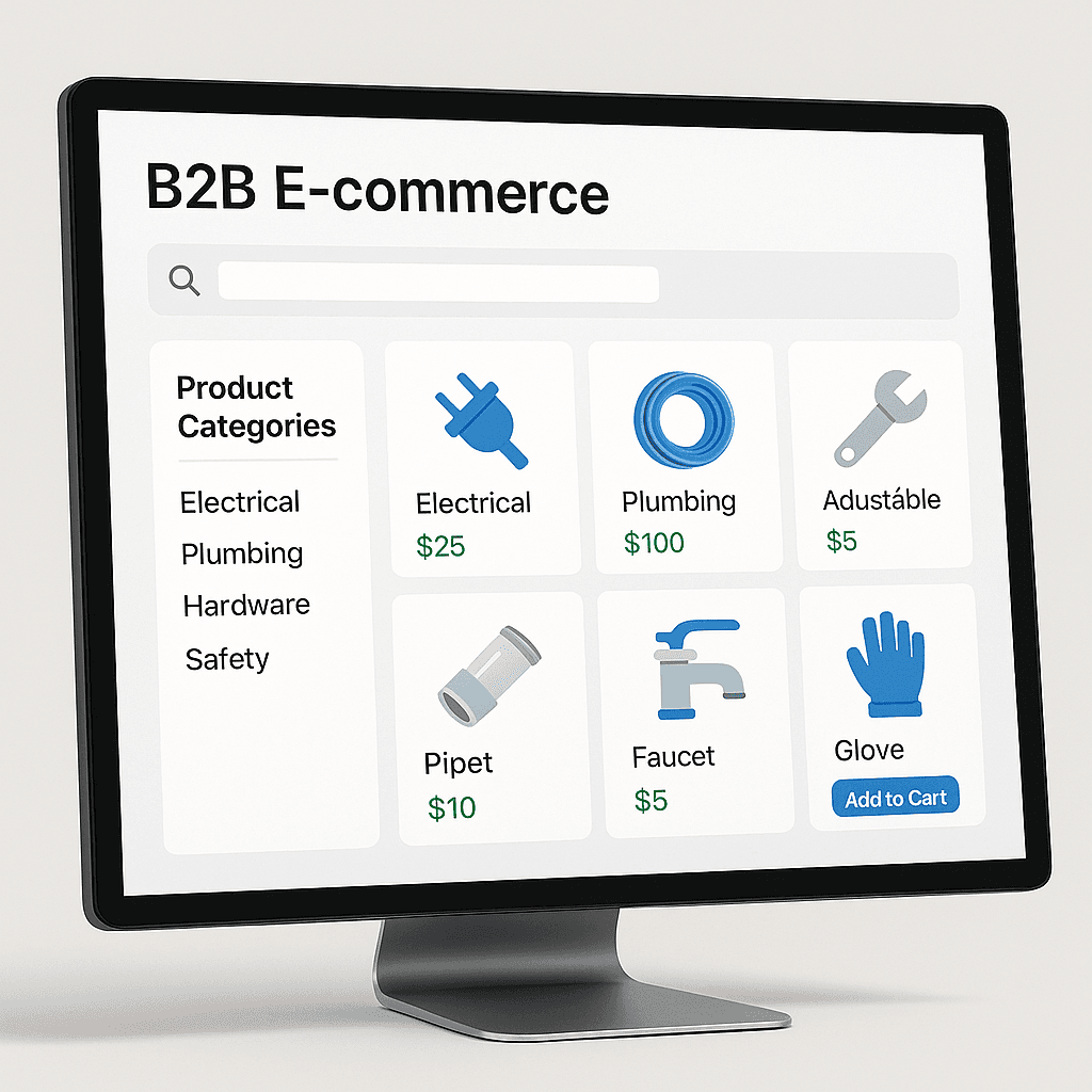 B2B E-commerce Portal Connected to Live Inventory